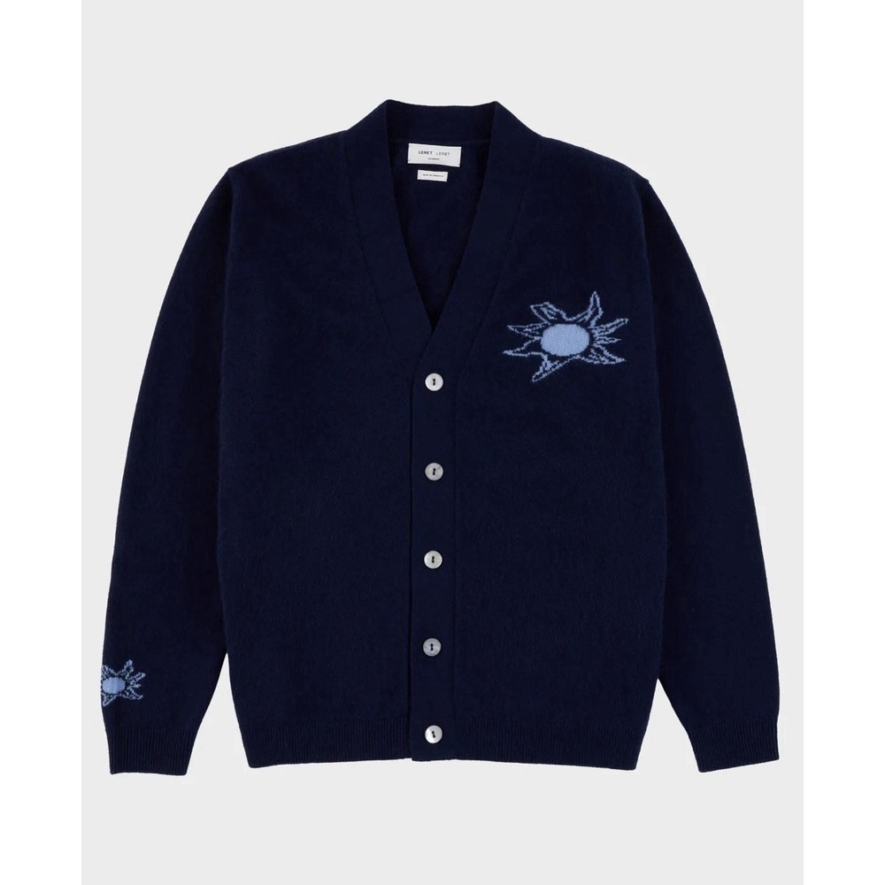 LERET LERET No. 90 Navy Cardigan Sweater Mongolian Cashmere Limited Edition XXS - Picture 2 of 14